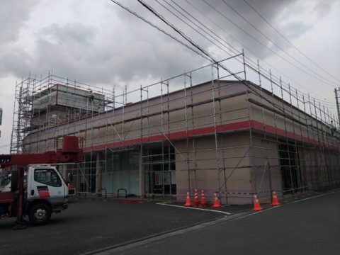 埼玉県　店舗改修工事に伴う足場工事